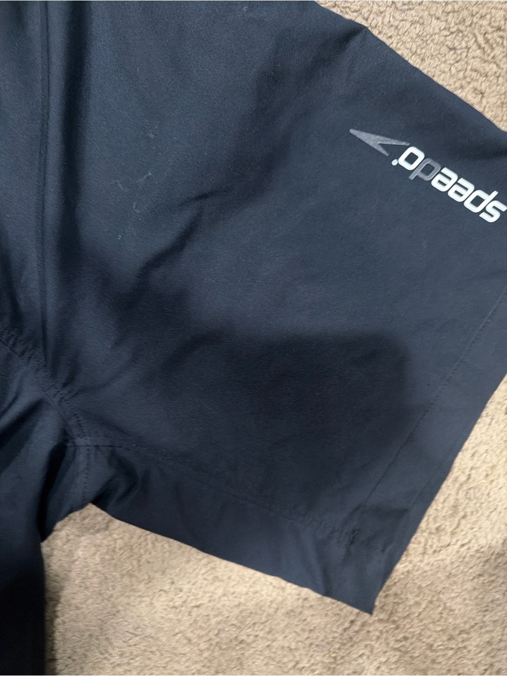 Large Speedo Men's Black Swim Shorts